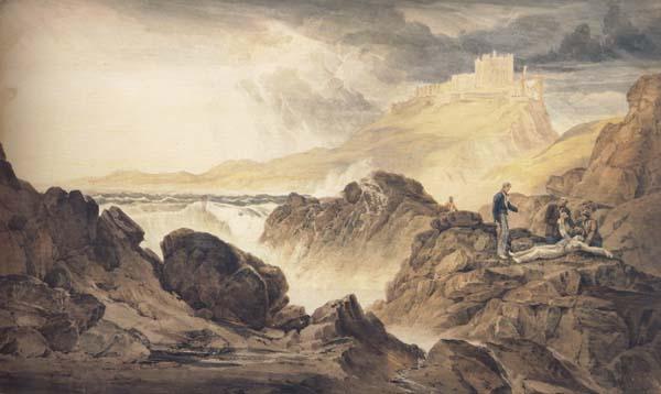 John Christian Schetky Bamborough Castle,Northumberland China oil painting art